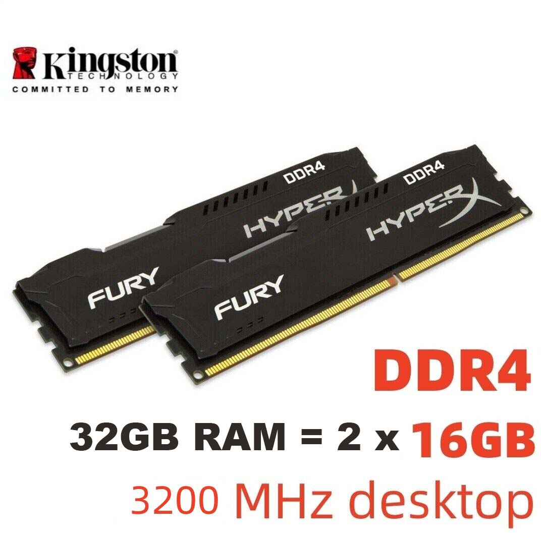 32GB Kingston Hyper Fury 3200mhz (16GB x 2)